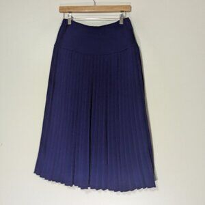 Mixage Knitted Pleated Midi Skirt Purple VINTAGE Size Medium